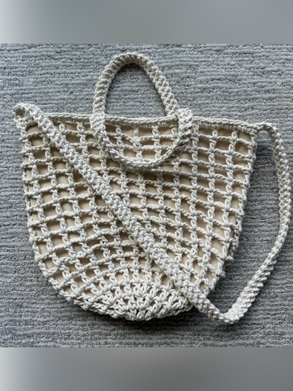 Madewell crochet rope bag